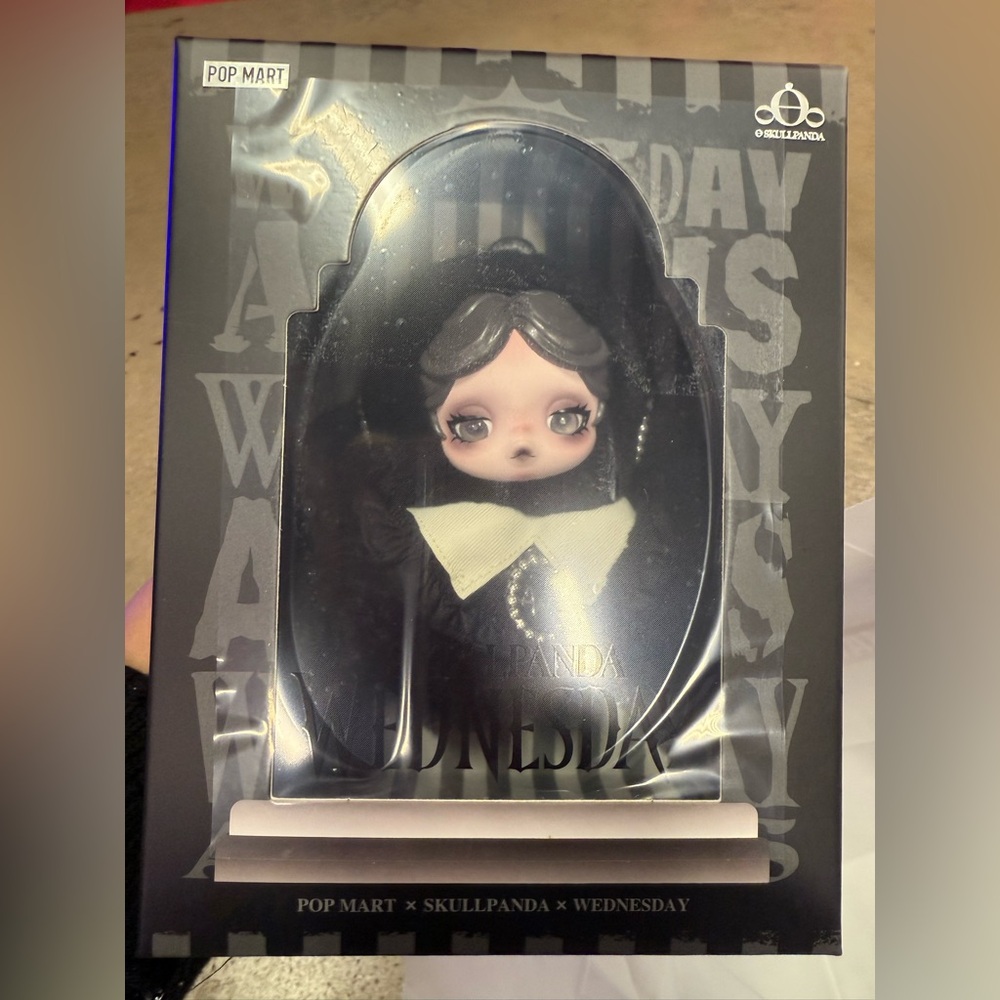 New POP MART Skullpanda Wednesday Plush Classic Dress Popmart NYC Exclusive